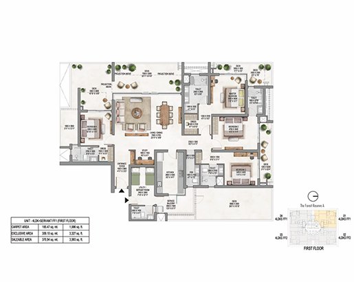 kreeva swaranaya new friends colony 4 bhk floor plan